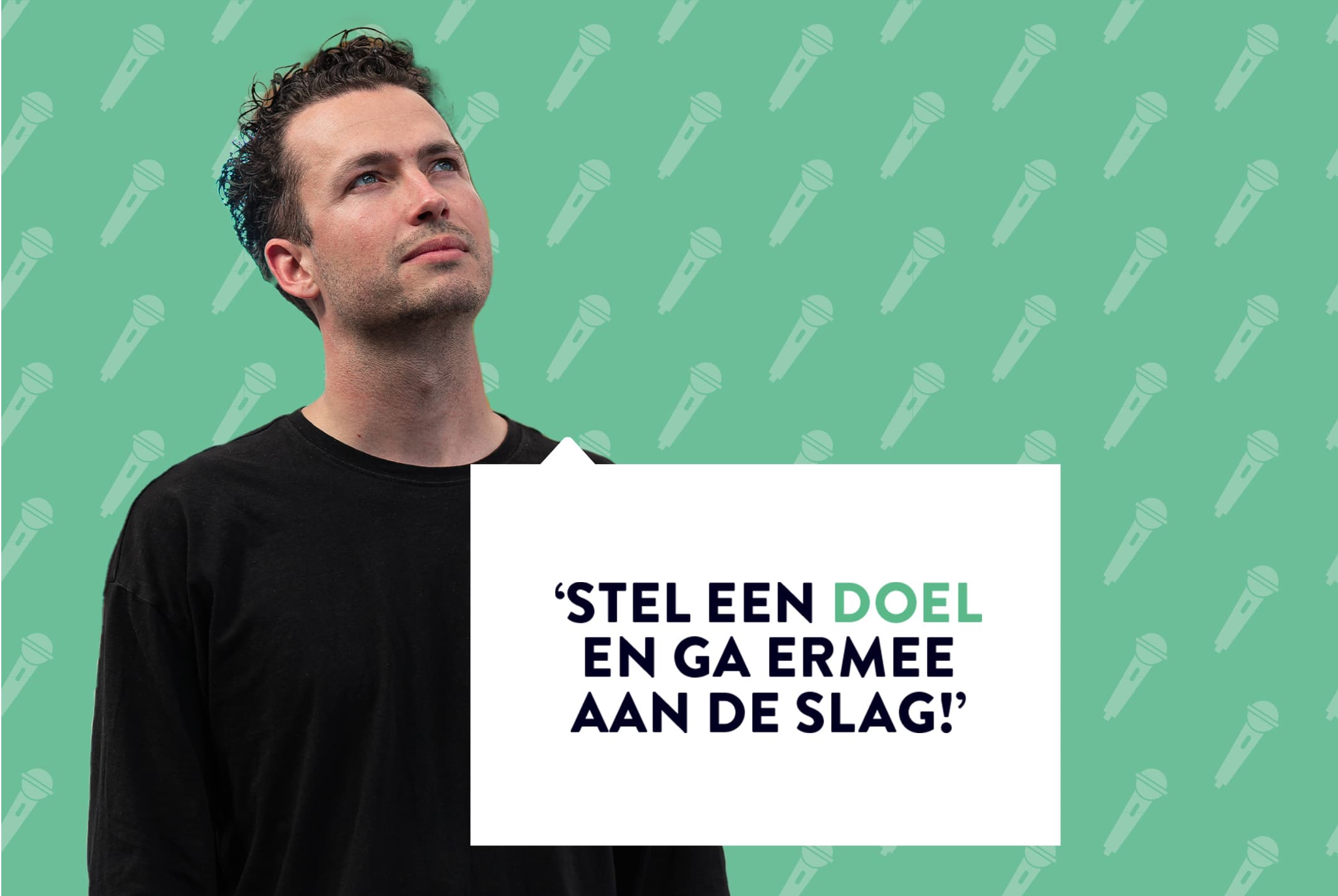 Job van Hooijdonk met groene achtergrond