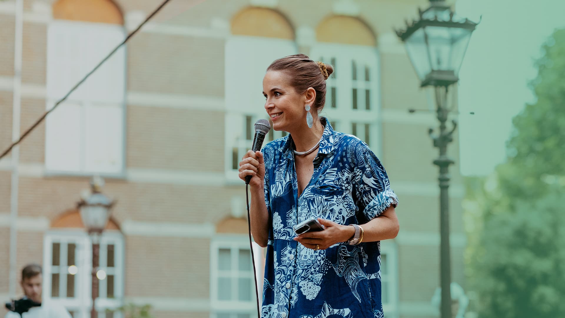 Vrouwelijke presentatrice