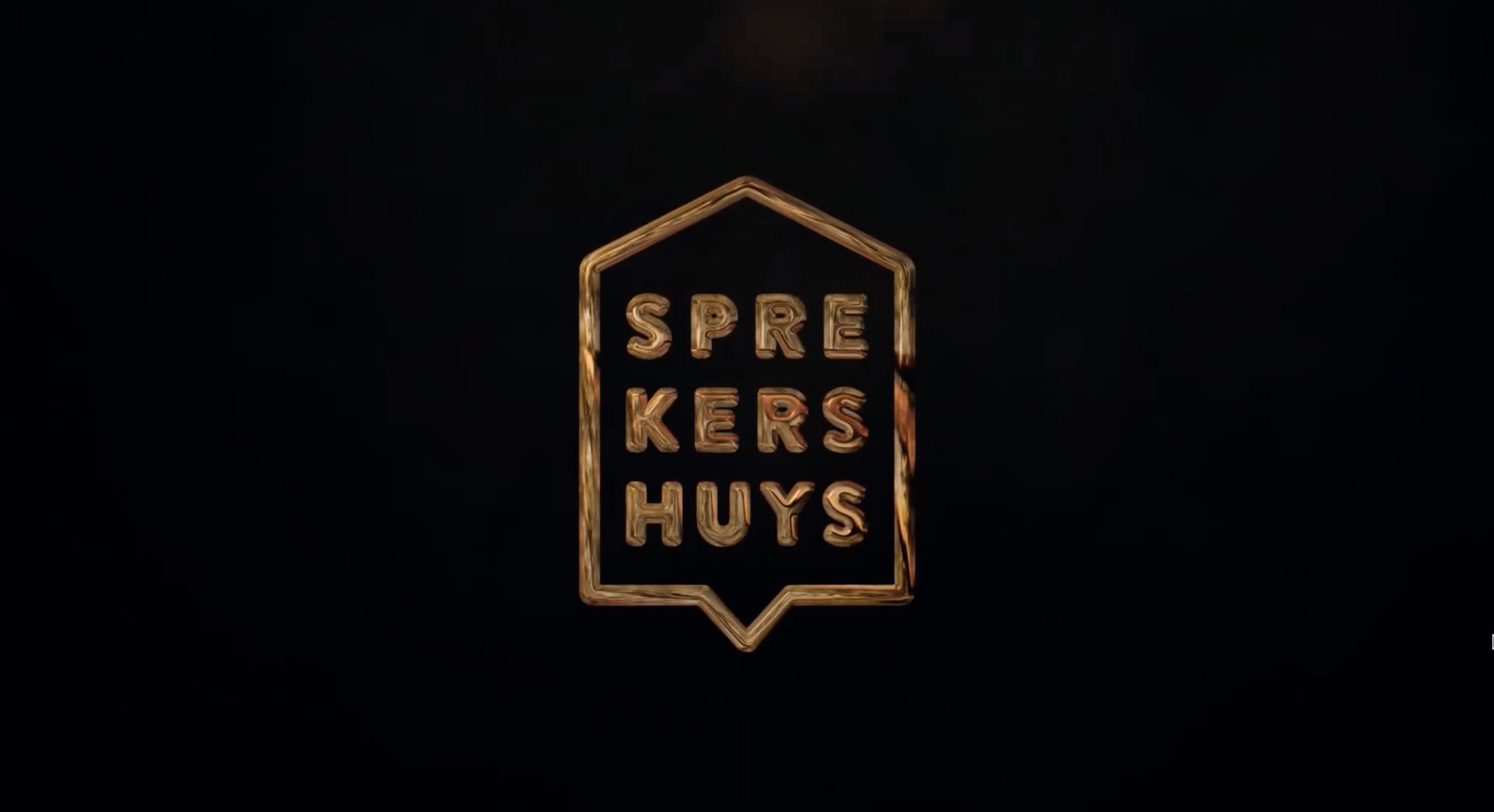 Sprekershuys logo in het goud