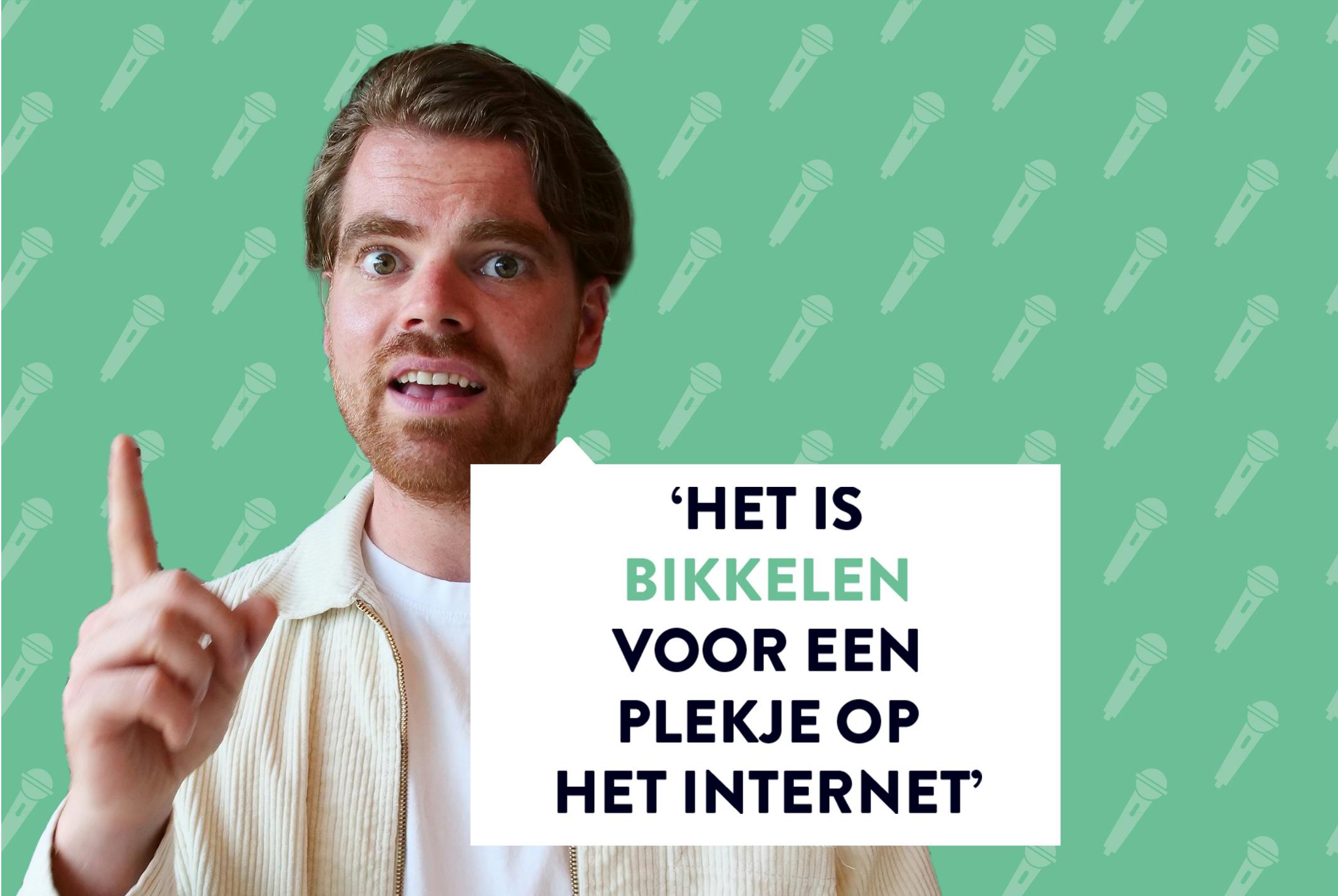 Thijs Verheul met groene achtergrond