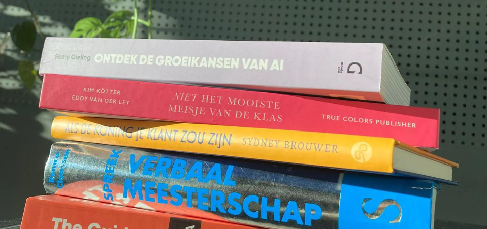 Boeken met verschillende kleuren