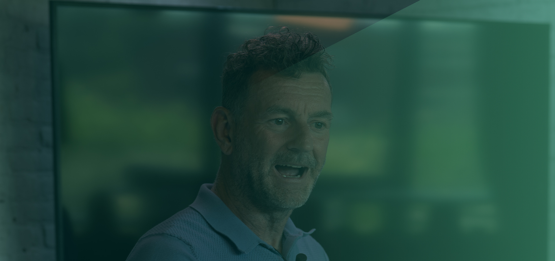 foto Kluun met groene gloed