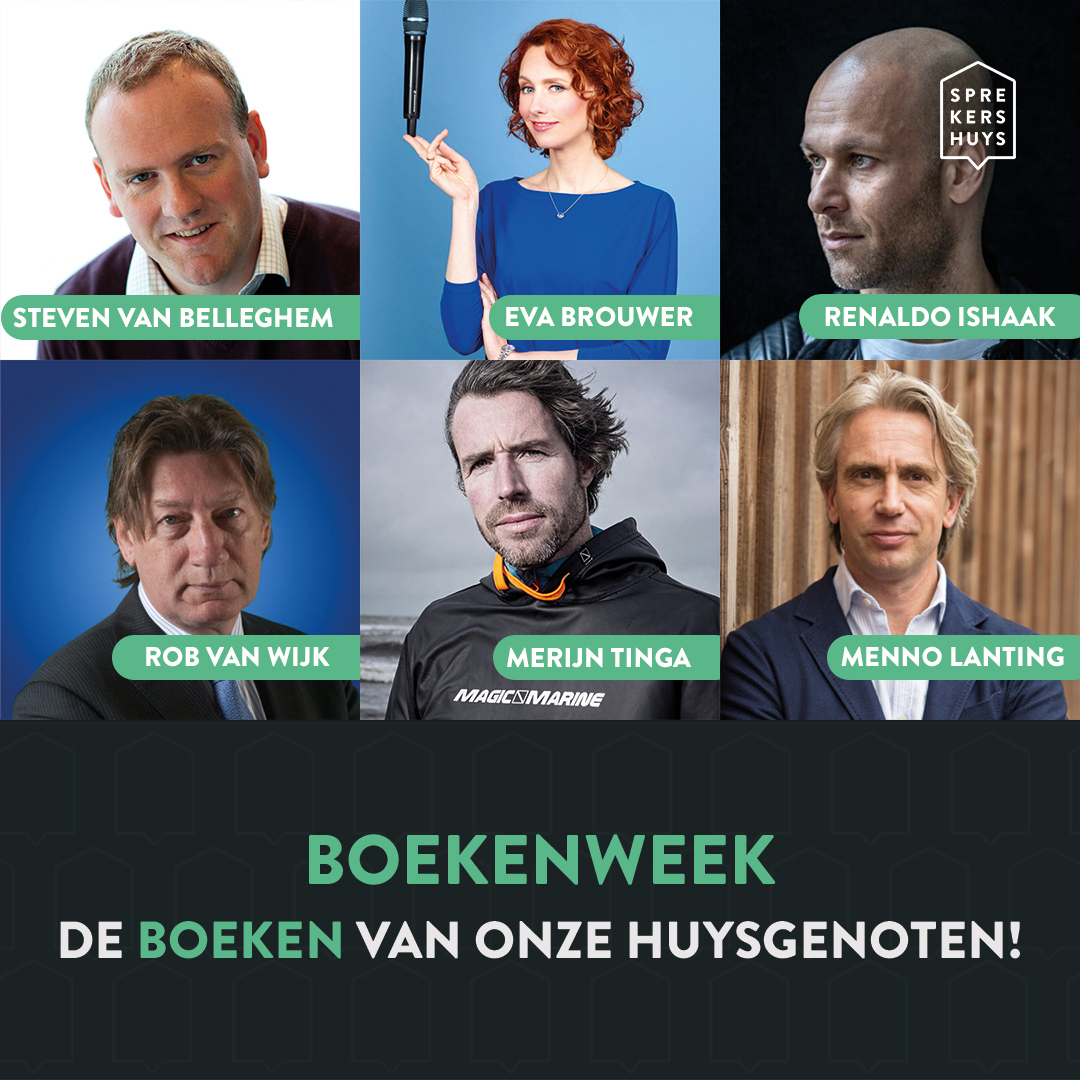 Verschillende sprekers te aankondiging van de Boekenweek