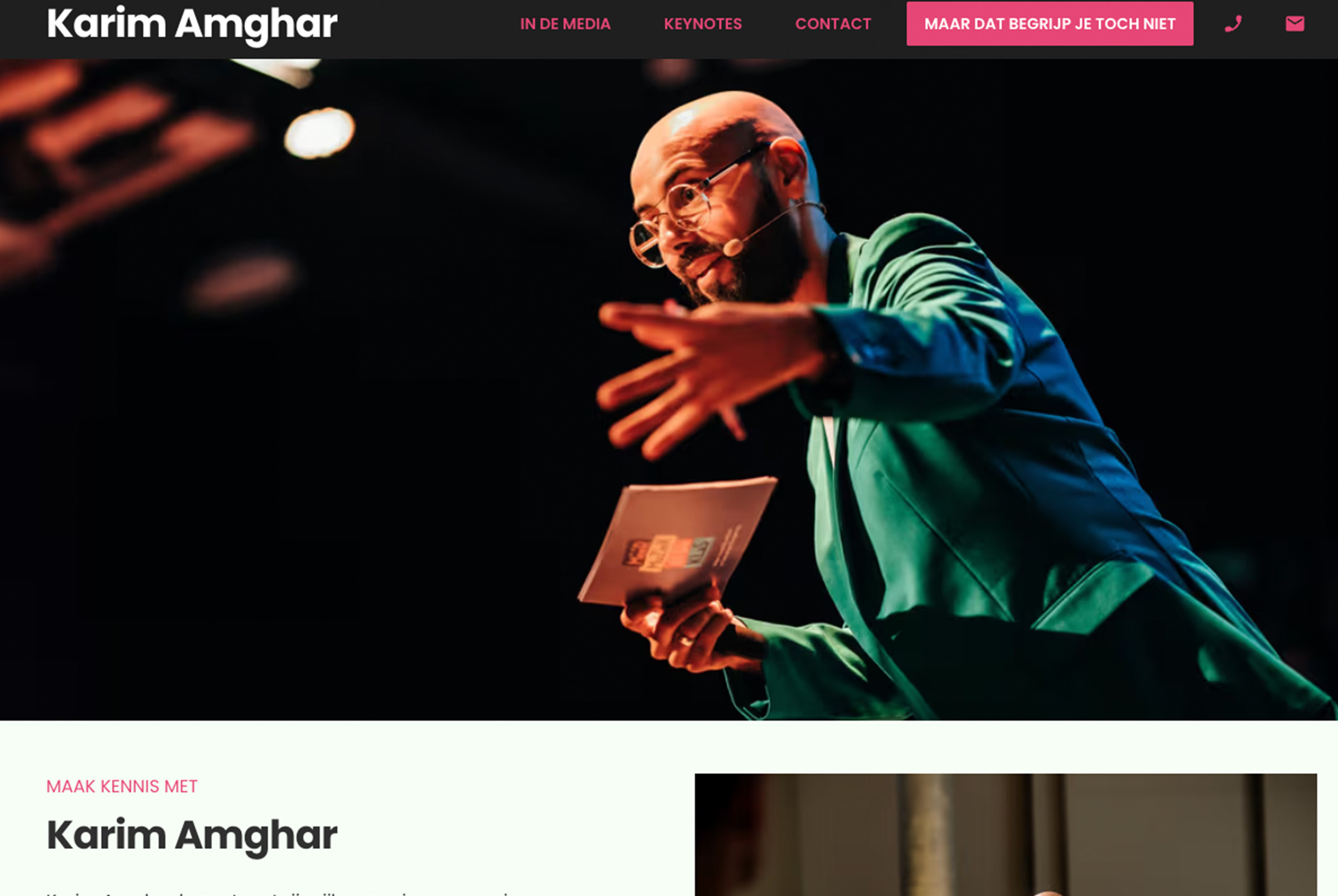 Website van Karim Amghar