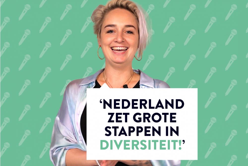 Danielle Jiskoot met groene achtergrond