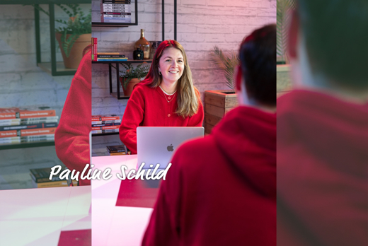 Pauline Schild aan tafel