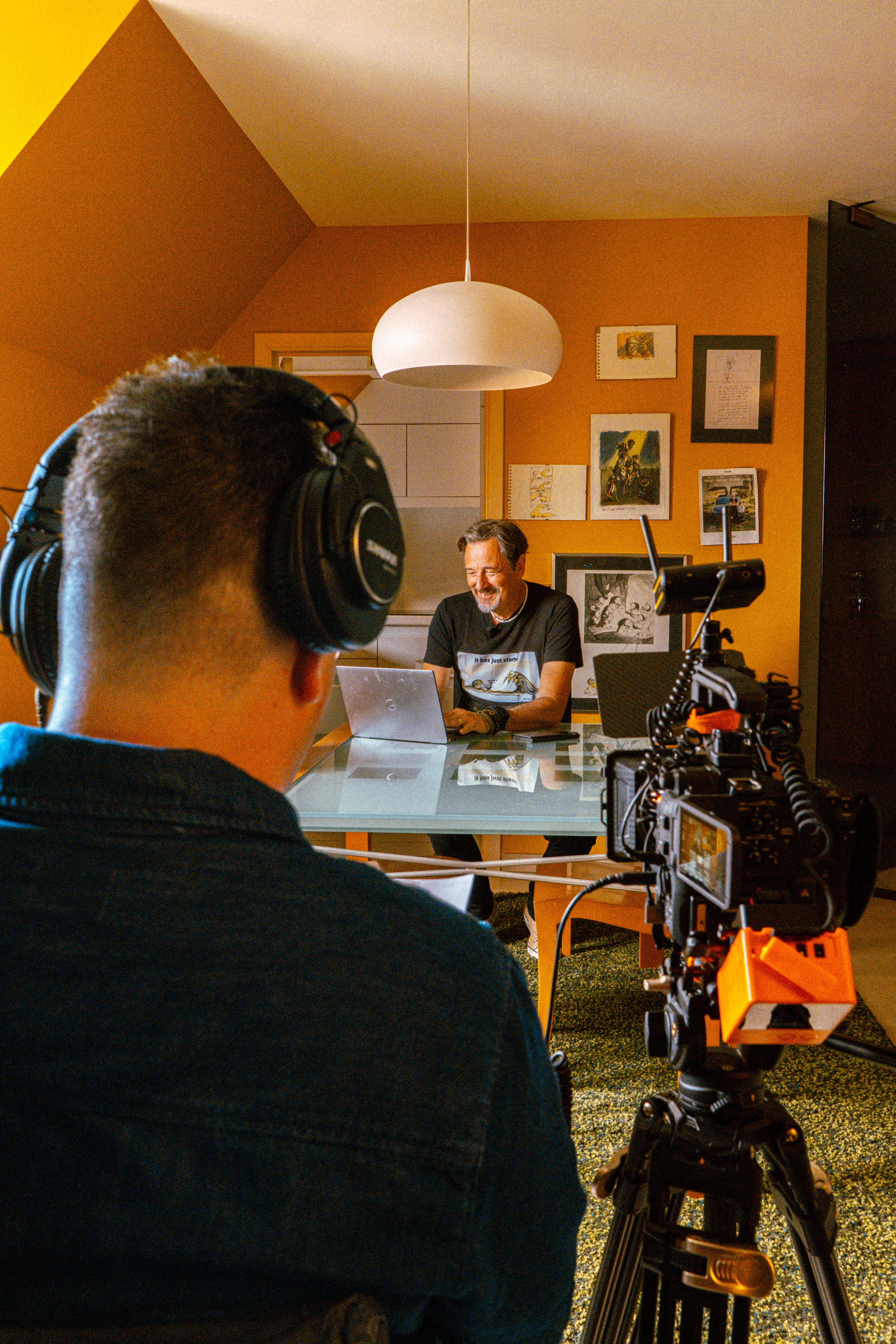 Bas met Rik Vera in studio Vera