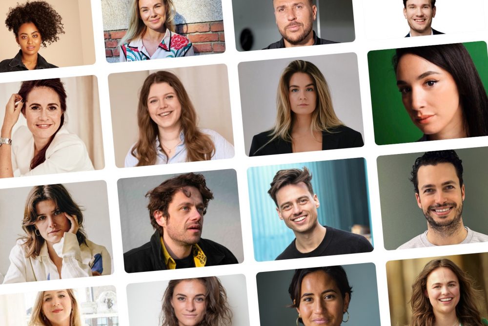 Collage van aanstormende talenten