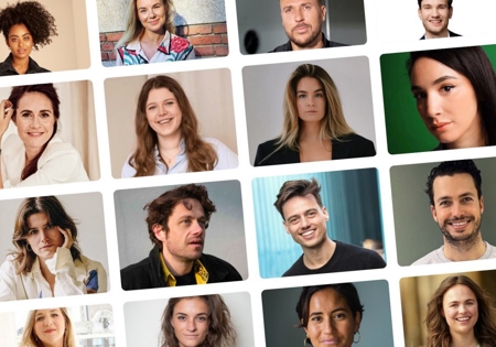 Collage van aanstormende talenten