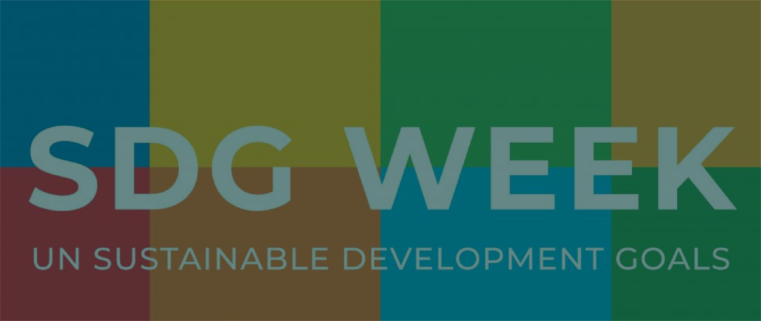 gekleurde vlakken met sdg week erop