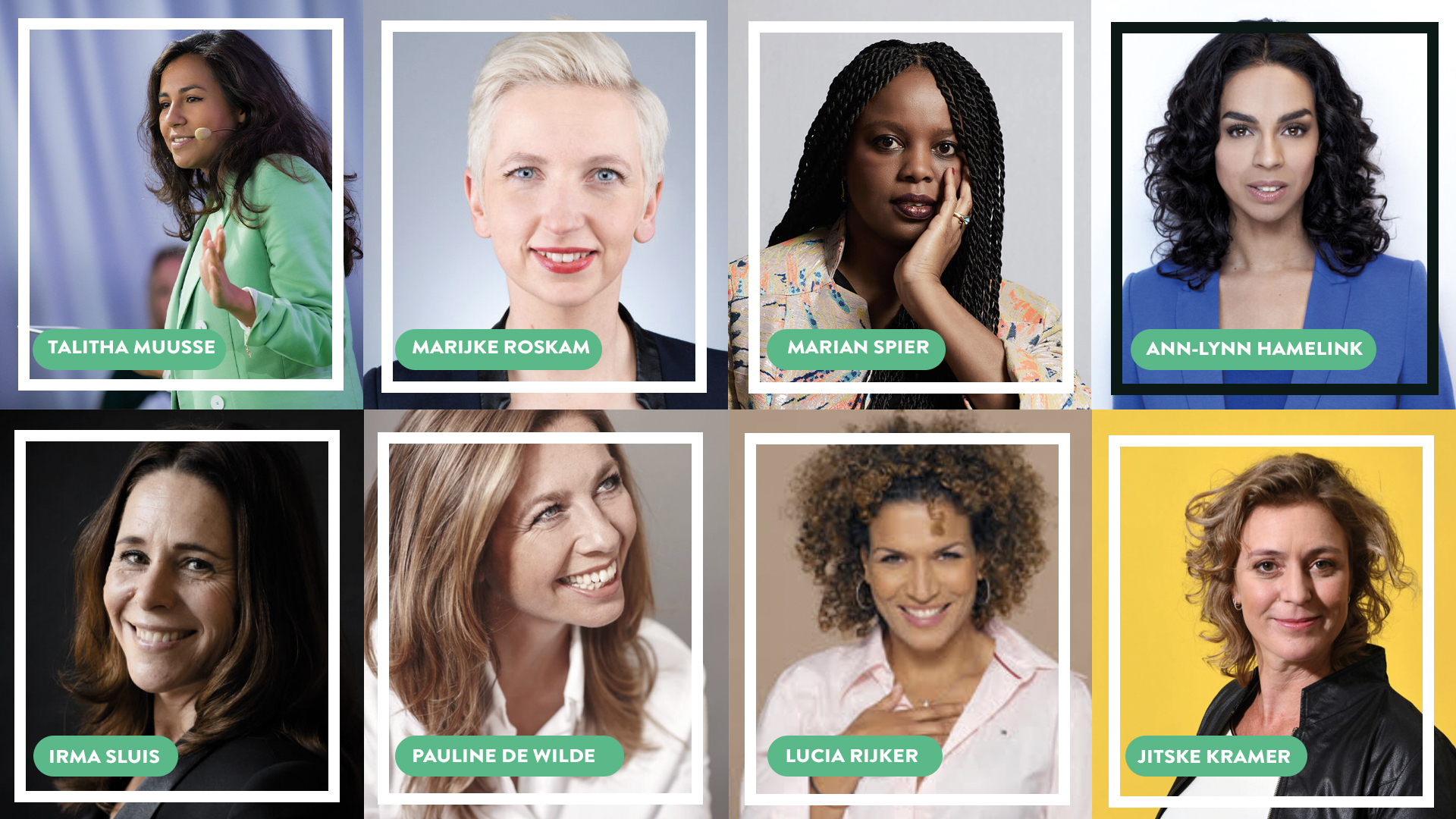 8 uitgelichte vrouwelijke sprekers