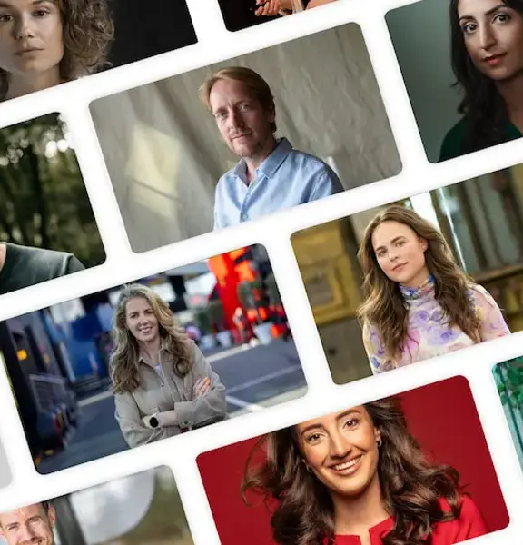Afbeelding met verschillende sprekers en talenten 2025