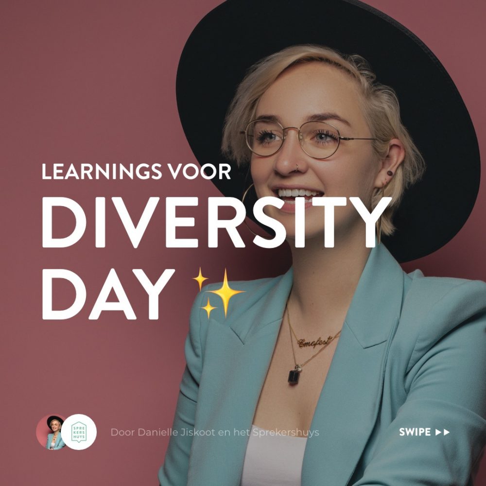 Danielle jiskoot met hoed en tekst