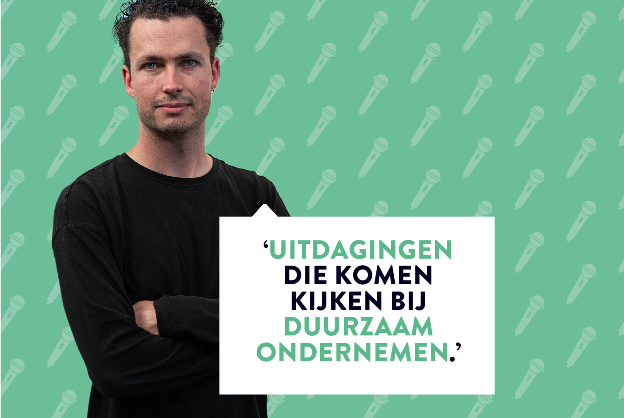 Job van Hooijdonk met groene achtergrond
