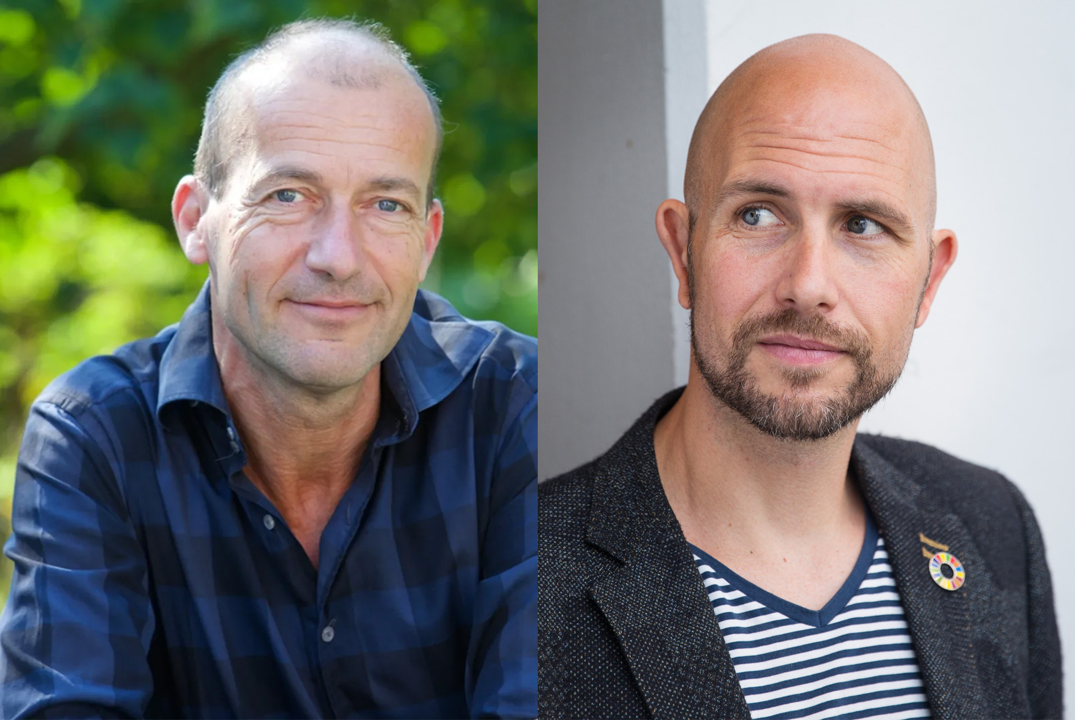 Reinier van den Berg en lars Sørensen poserend