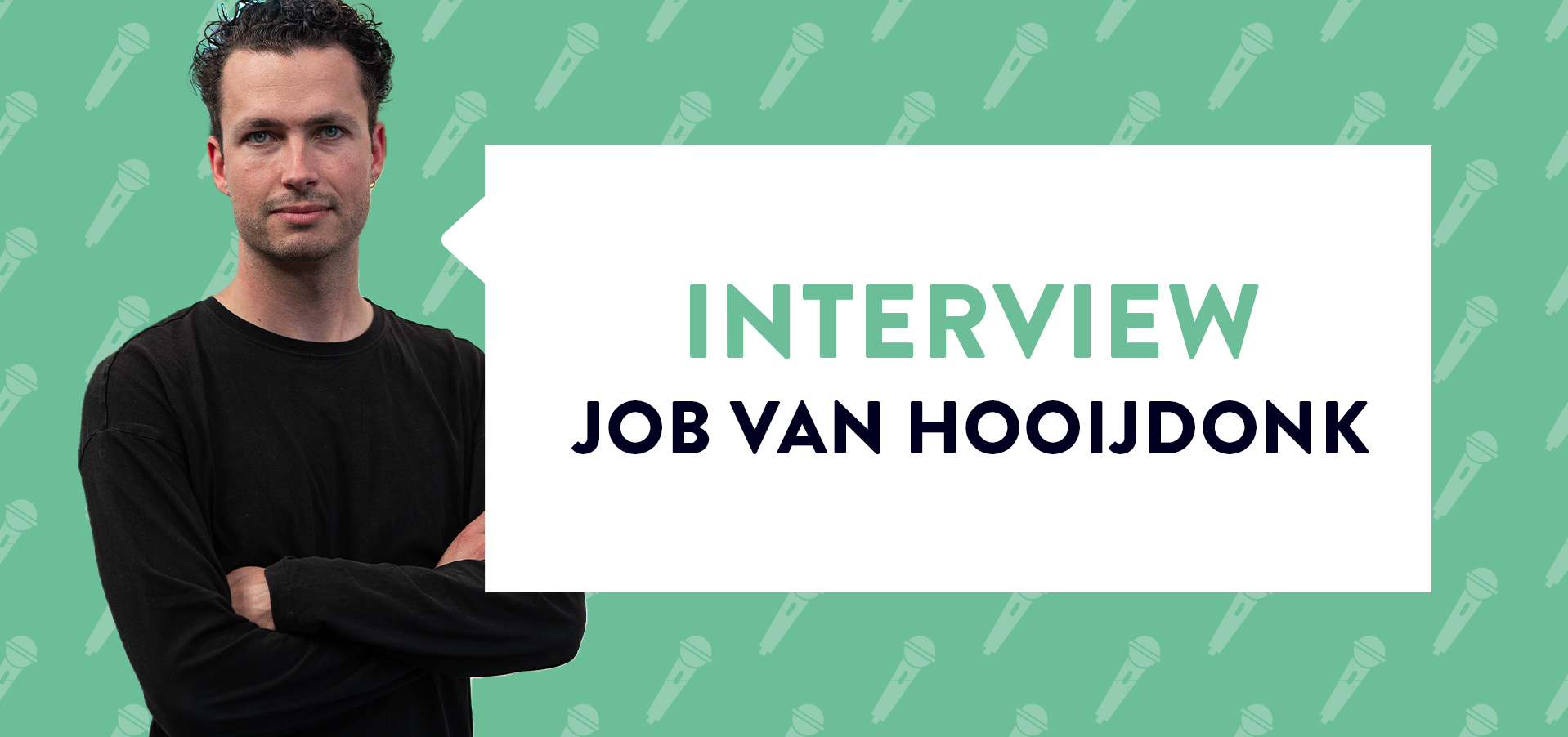 interview Job van Hooijdonk groene achtergrond