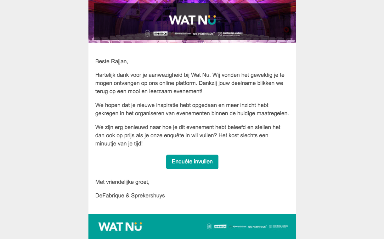 Webpagina van wat nu met tekst