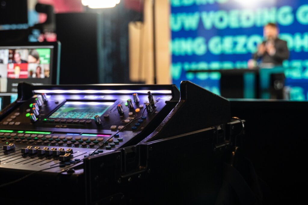 Speaker behind the scenes