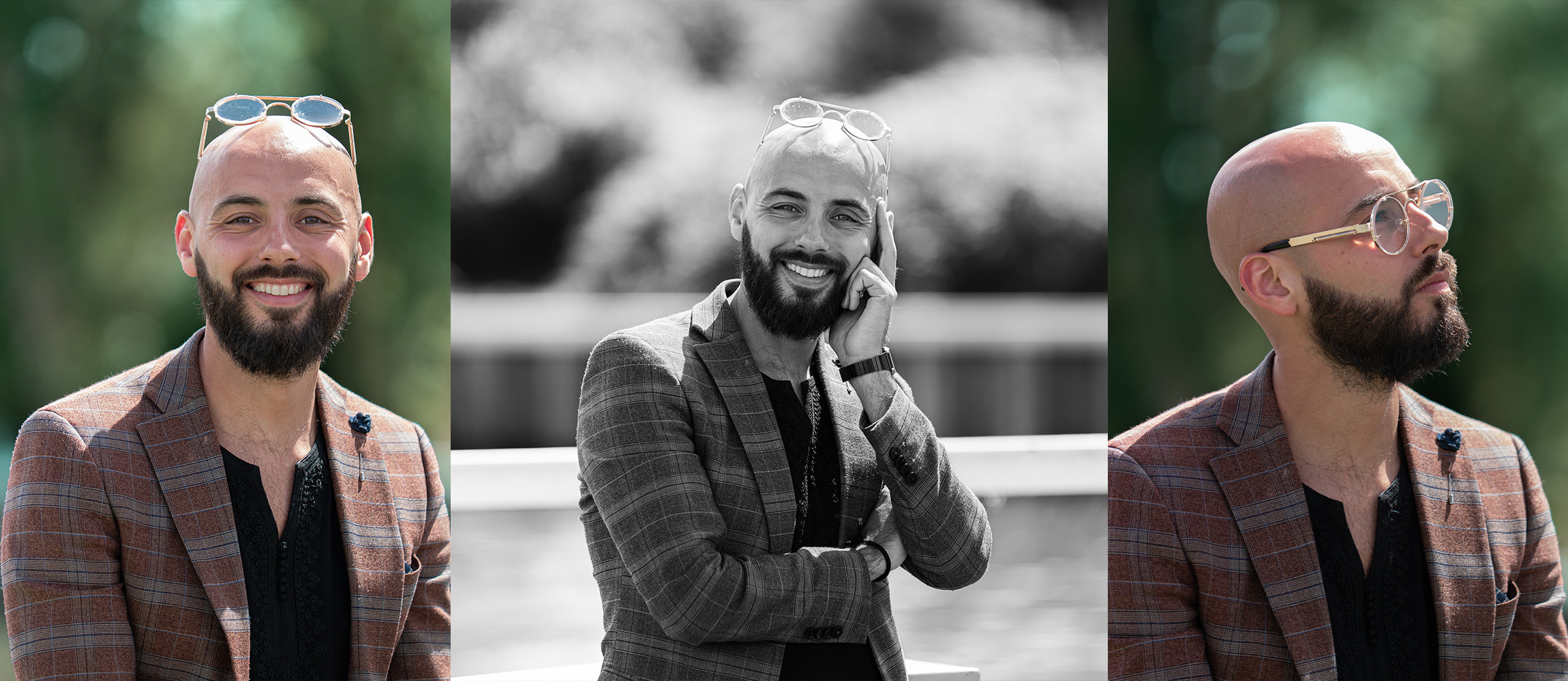 Karim Amghar collage van foto's