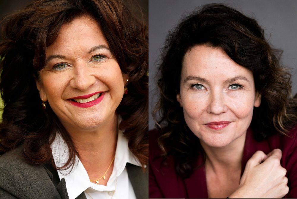 Danielle Braun en Kim Coppes poserend