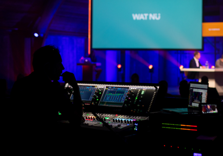 Copraloods Congres Plenair Spreker Tafelgesprek Anderhalve Meter Afstand Livestream Techniek WATNU 3