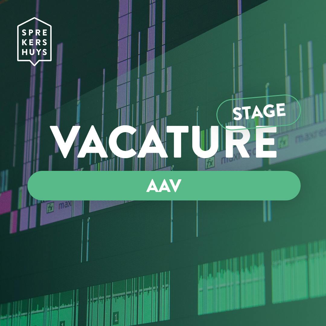 Edit programma met tekst 'Vacature stage aav'
